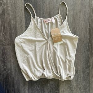 Cream Women's Top